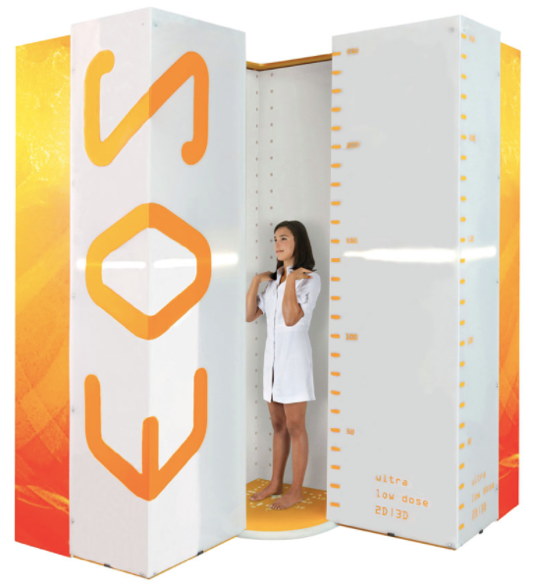 Cabine d’imagerie EOS pour la radiographie de la scoliose à faible dose